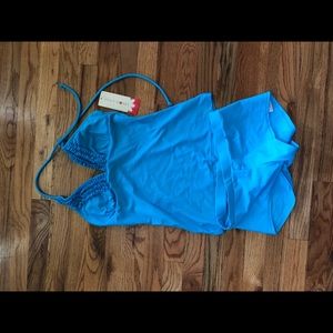 Blue swimsuit